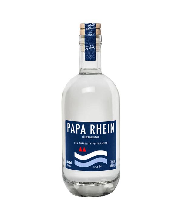 Papa Rhein Bierbrand Gaffel 38%Koelsch 0,7L Flasche